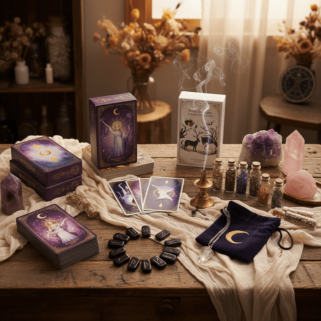 Tarot decks and divination supplies