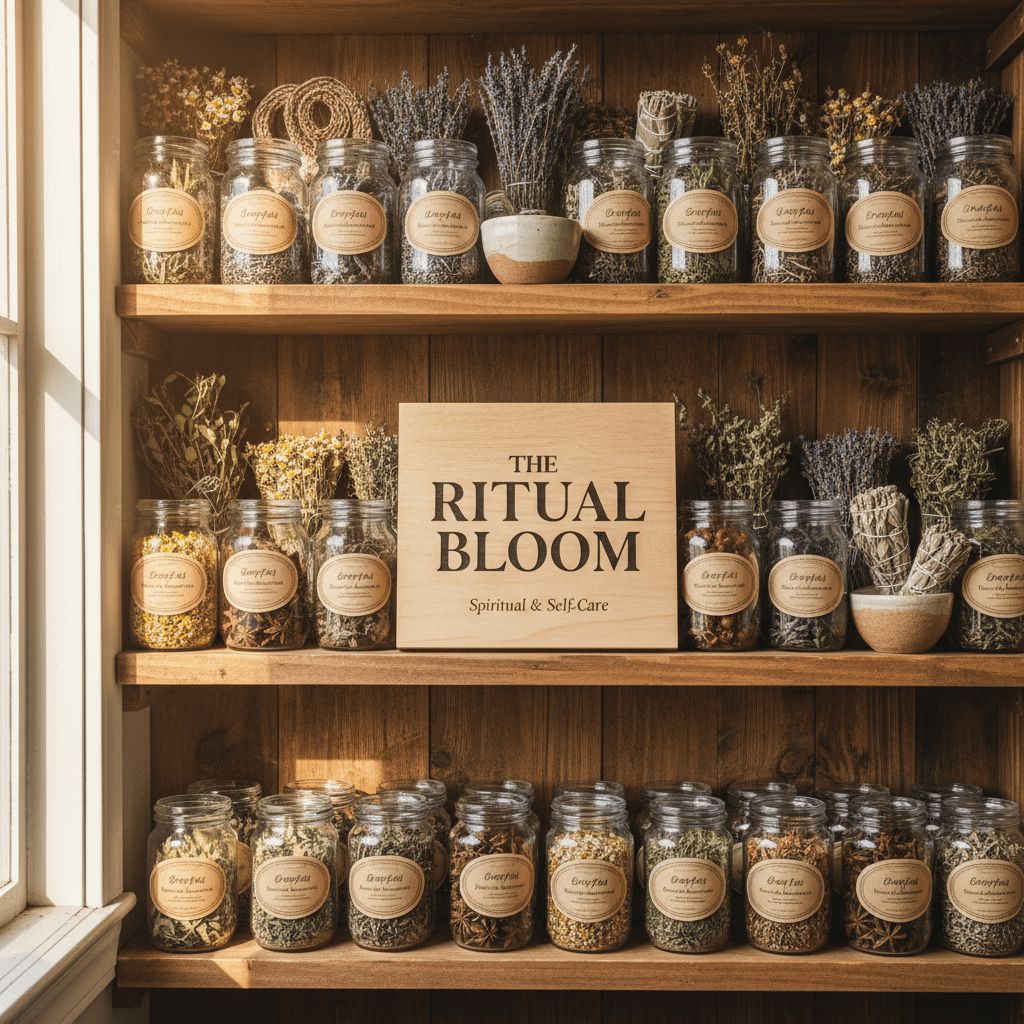 Apothecary herbs and dried plants collection