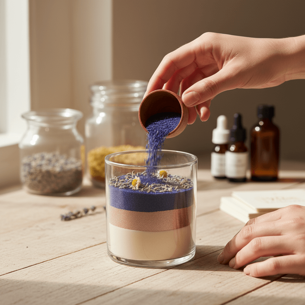 Ceremonial candles with natural ingredients